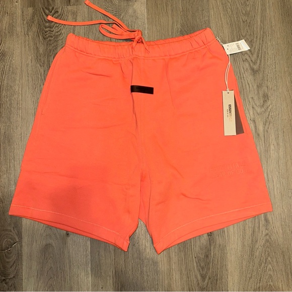 Fear of God Essentials Shorts 'Coral' Mens Size XL - Picture 5 of 14